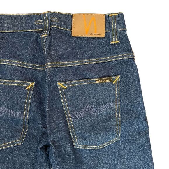 Nudie Jeans Co. Men's Thin Finn Dry Tight Broken Denim Jeans Slim Fit Dark Sz 28 - Picture 1 of 10